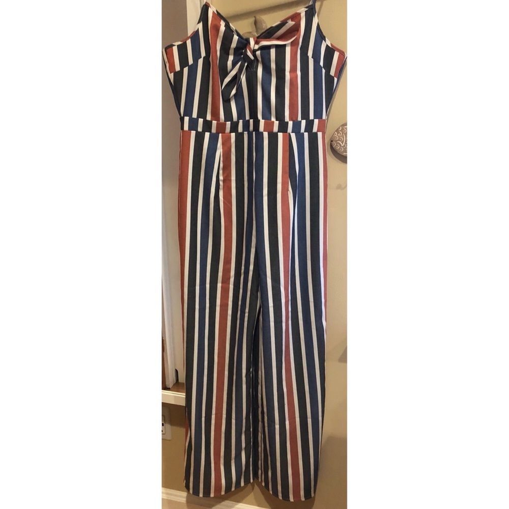 Stylish striped jumpsuit